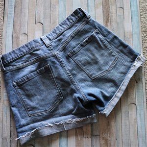 J Crew Cuffed Faded Denim Light Blue Jean Shorts 6